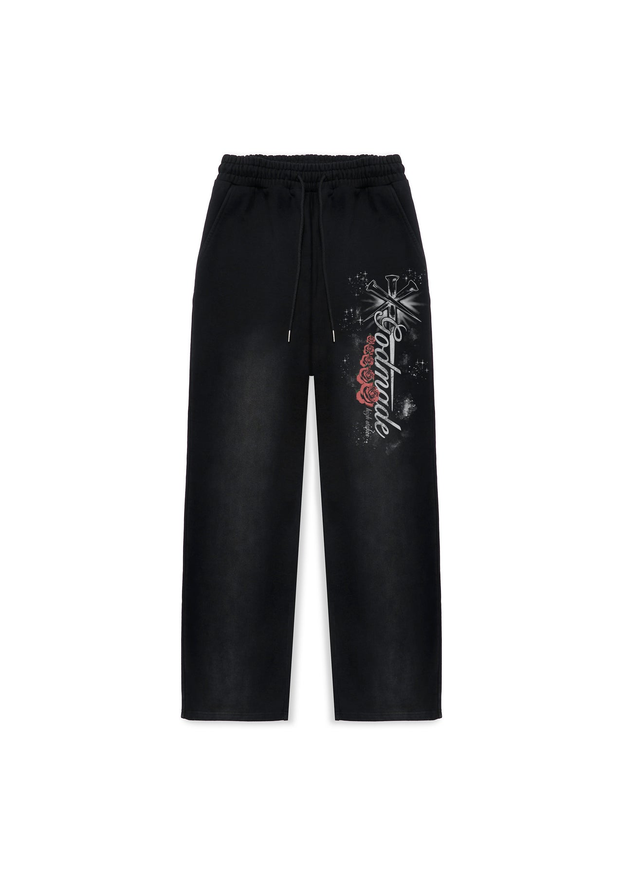 HIGH STAKES SWEATPANTS - WASHED BLACK