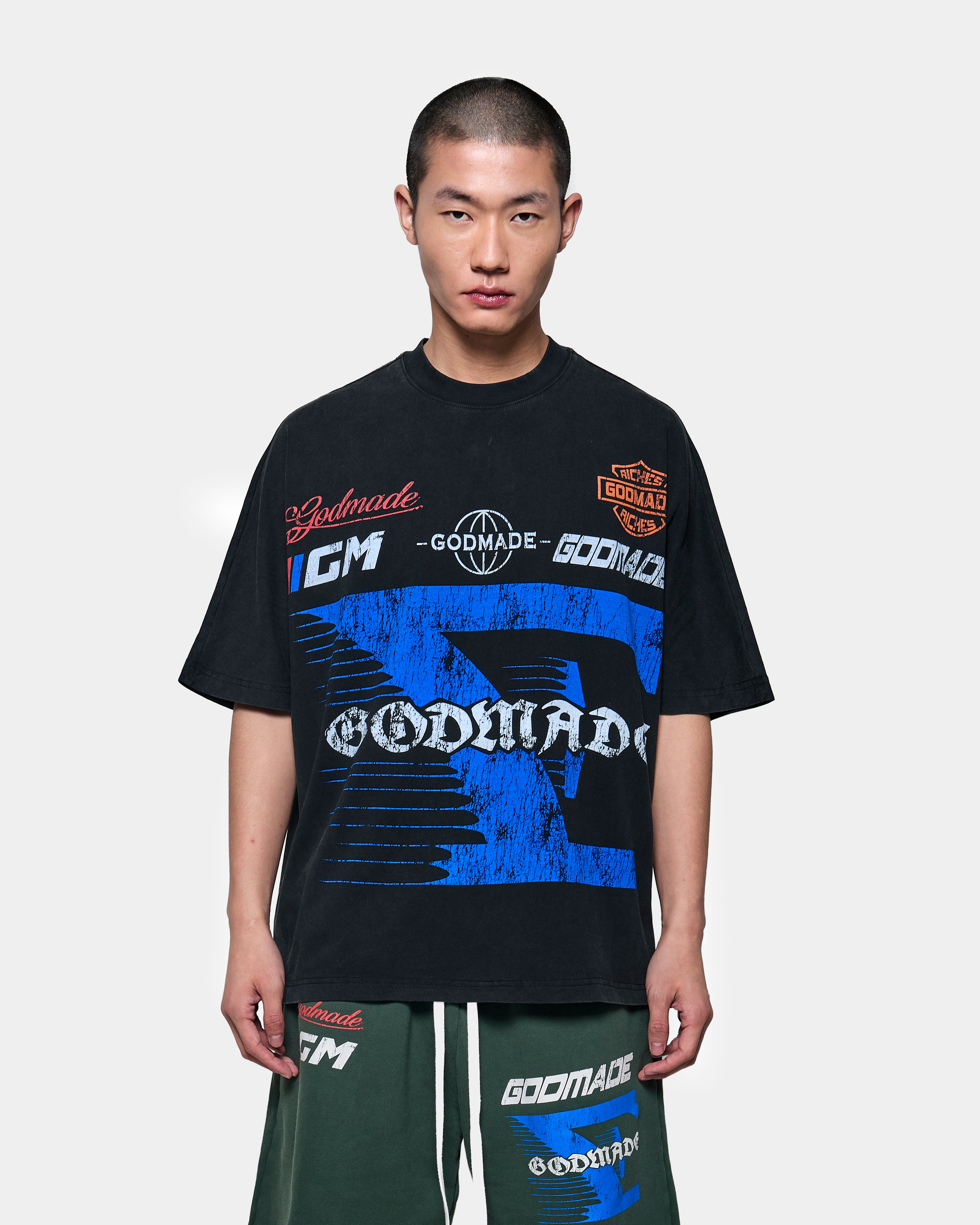 7 SPEED T-SHIRT - WASHED BLACK – Godmade Clo