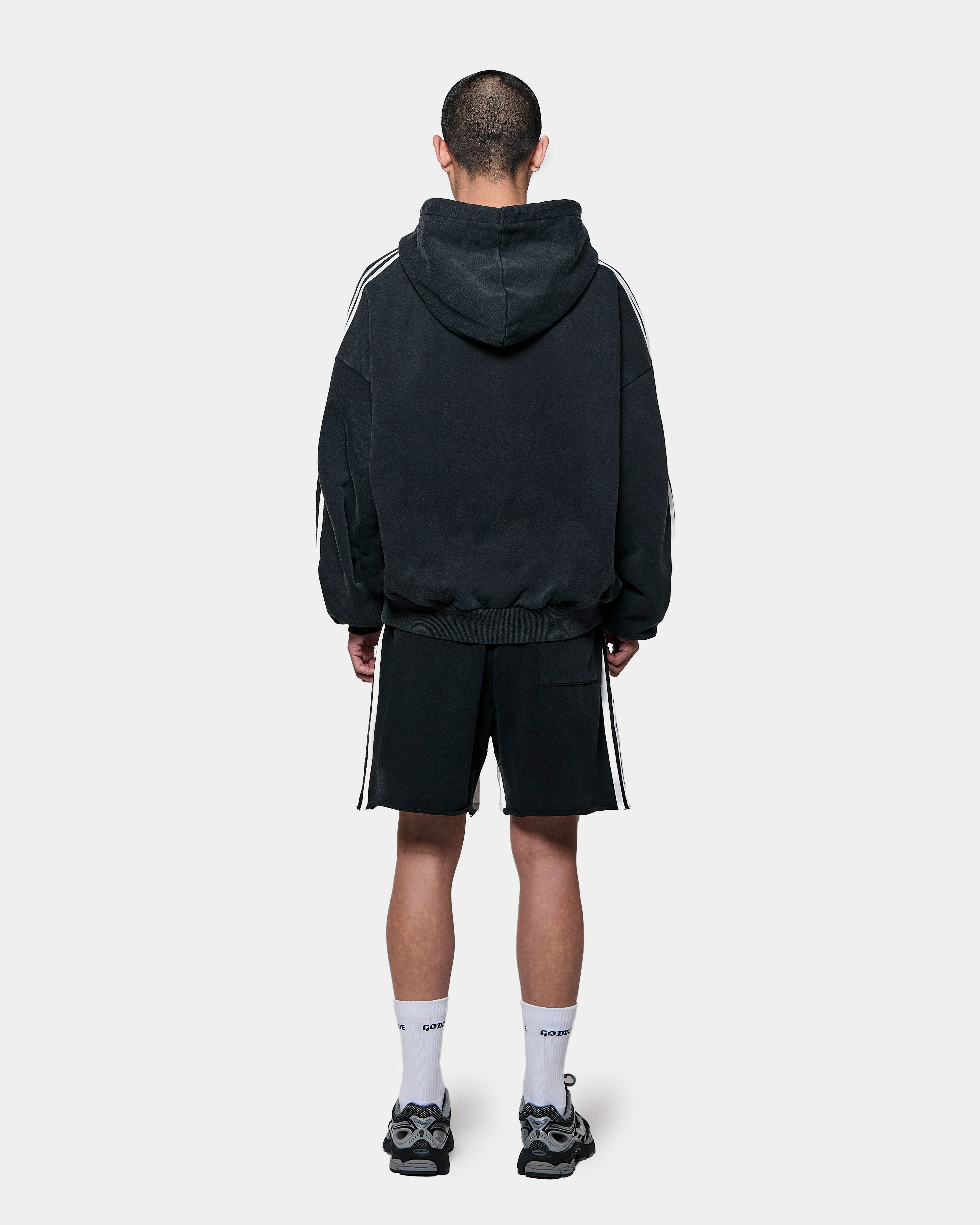 IMPERIAL ZIP HOODIE - WASHED BLACK – Godmade Clo