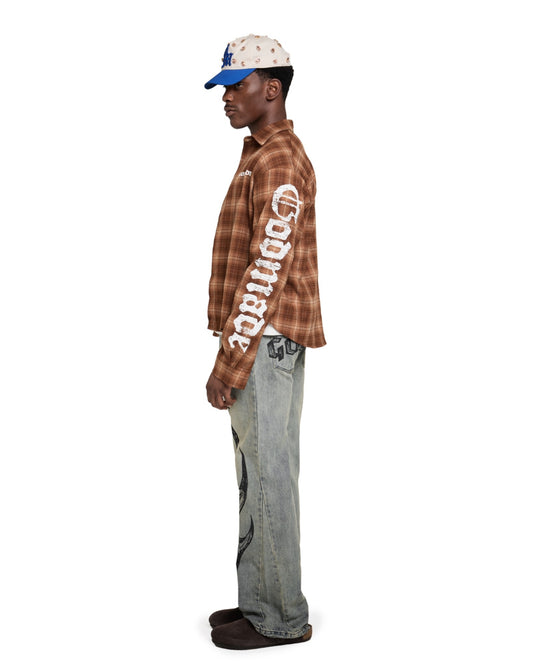 SCORCH GRAPHIC WASHED - BLUE DENIM