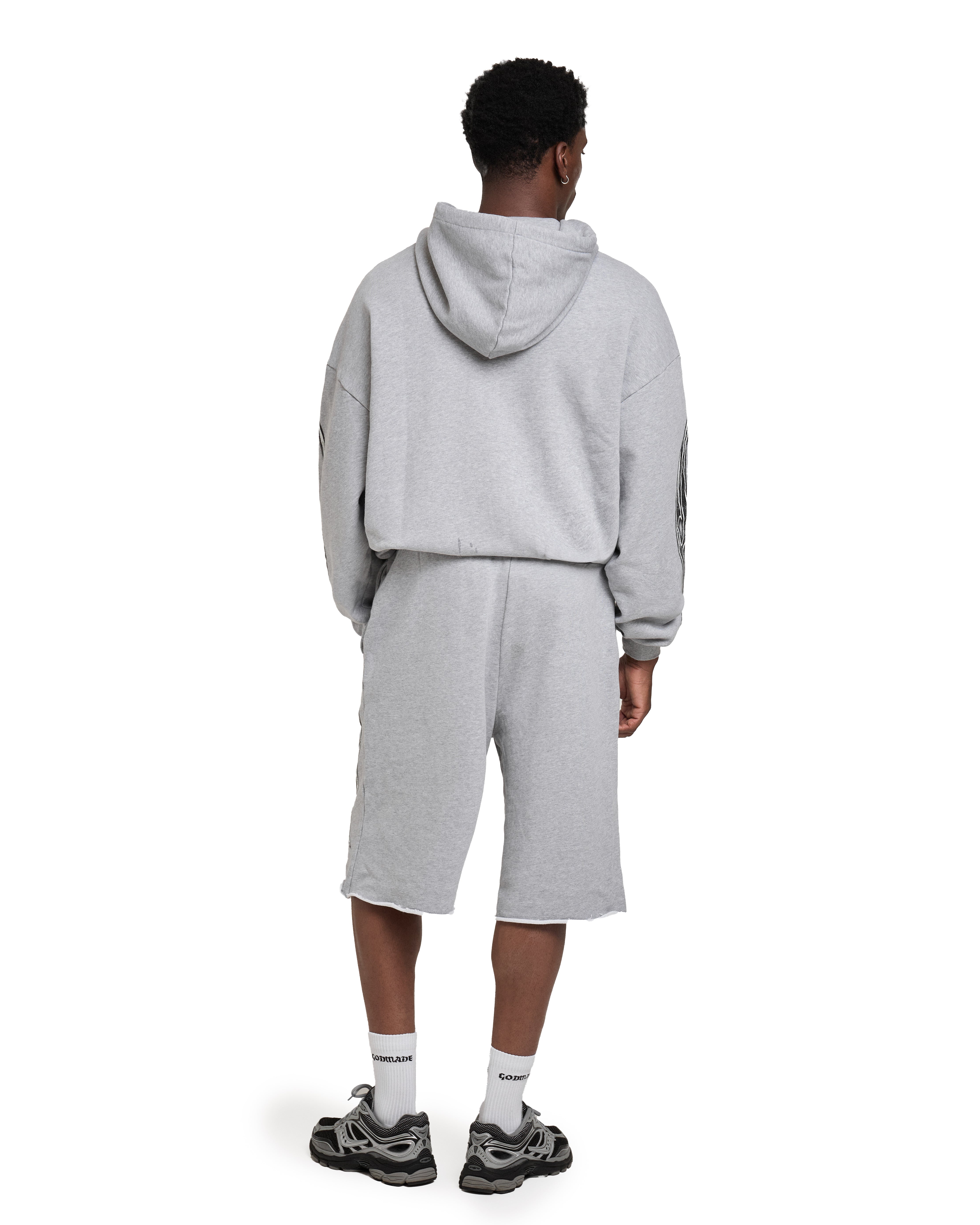 VIVID ZIP HOODIE - GREY – Godmade Clo