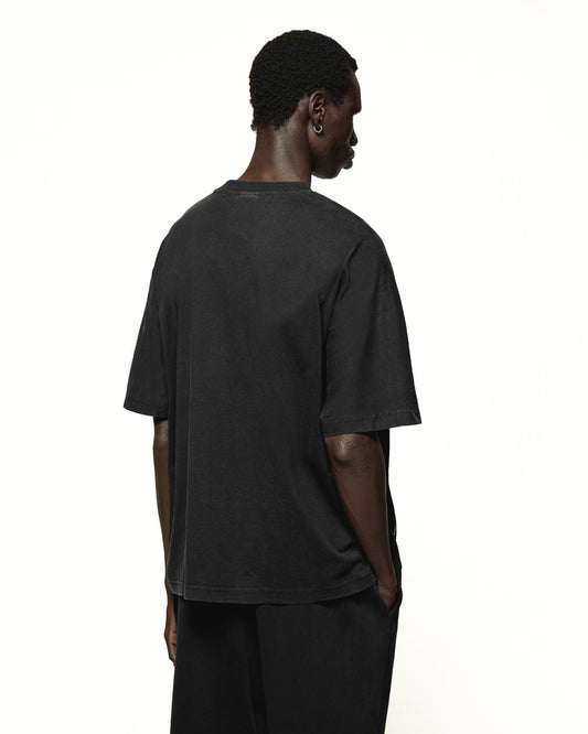 FLAME TRAIL T-SHIRT - WASHED BLACK