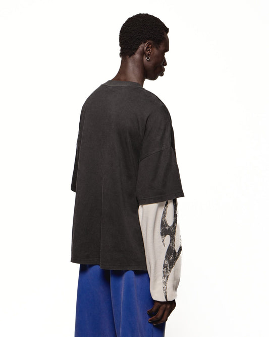 TURBO LONG SLEEVE T-SHIRT - WASHED BLACK