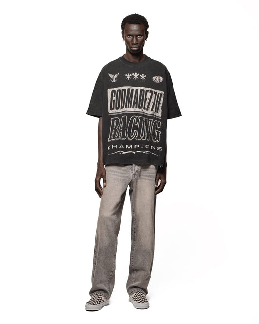 CHAMPS T-SHIRT - WASHED BLACK