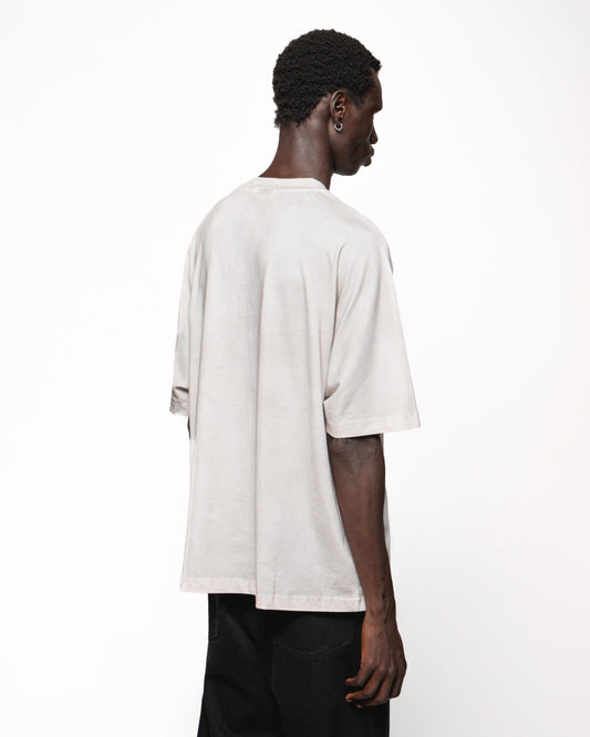 METALLIC GM LOGO T-SHIRT - VINTAGE WHITE