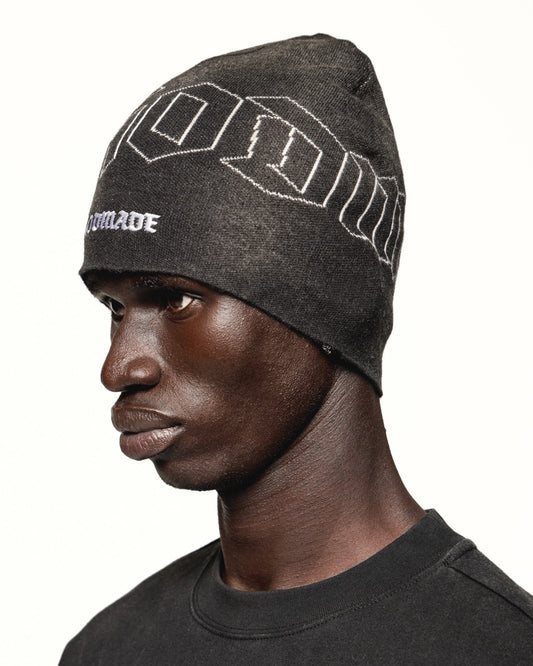 BURNOUT - WASHED BLACK BEANIE