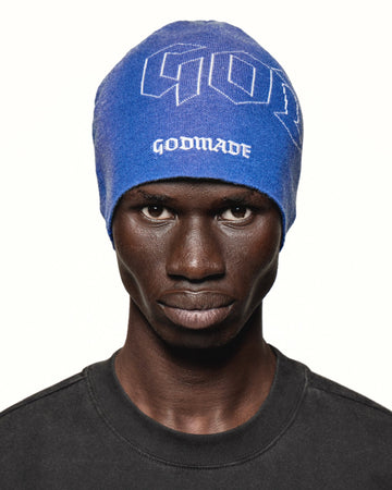 BURNOUT - WASHED BLUE BEANIE