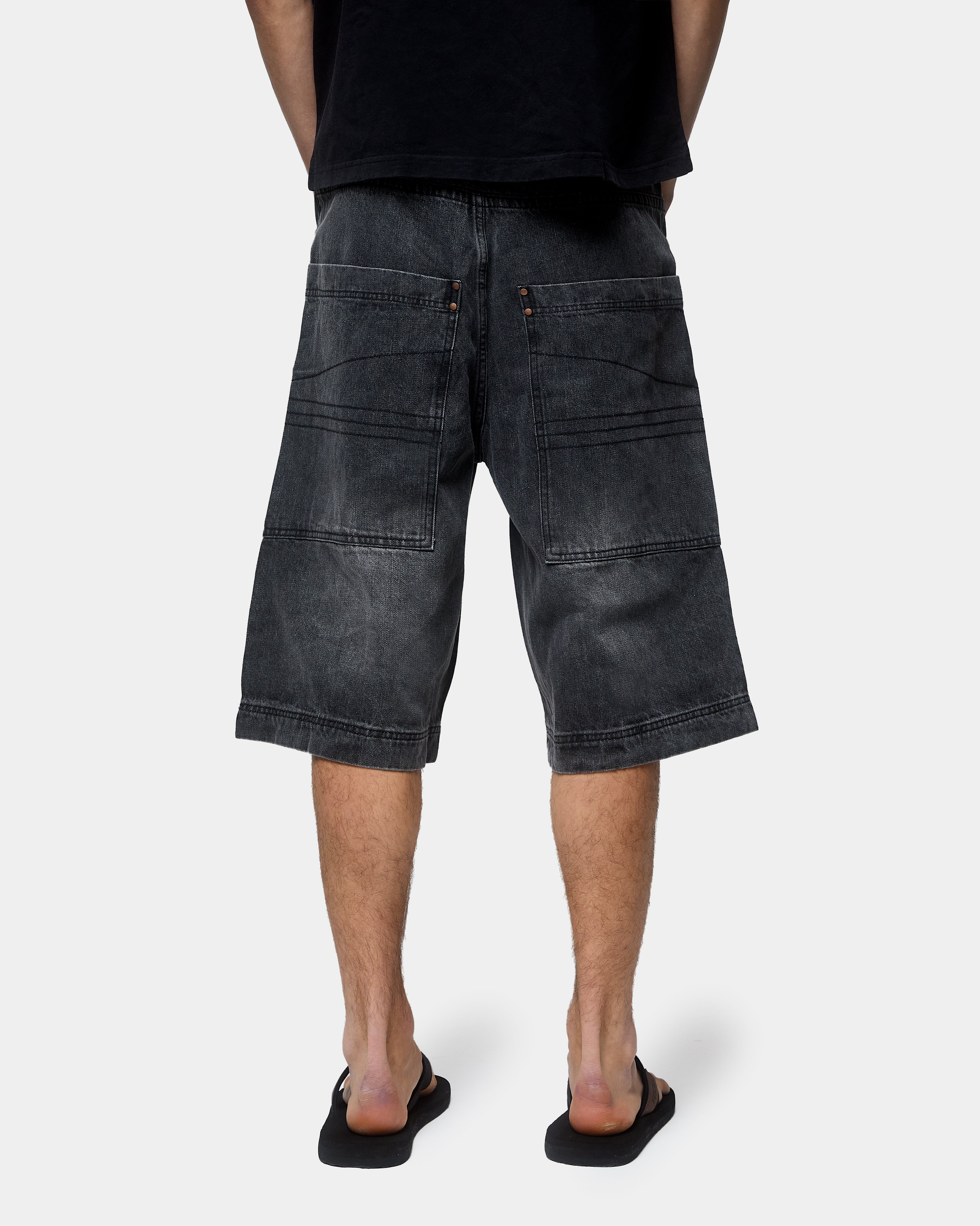 GM JORTS WASHED BLACK – Godmade Clo