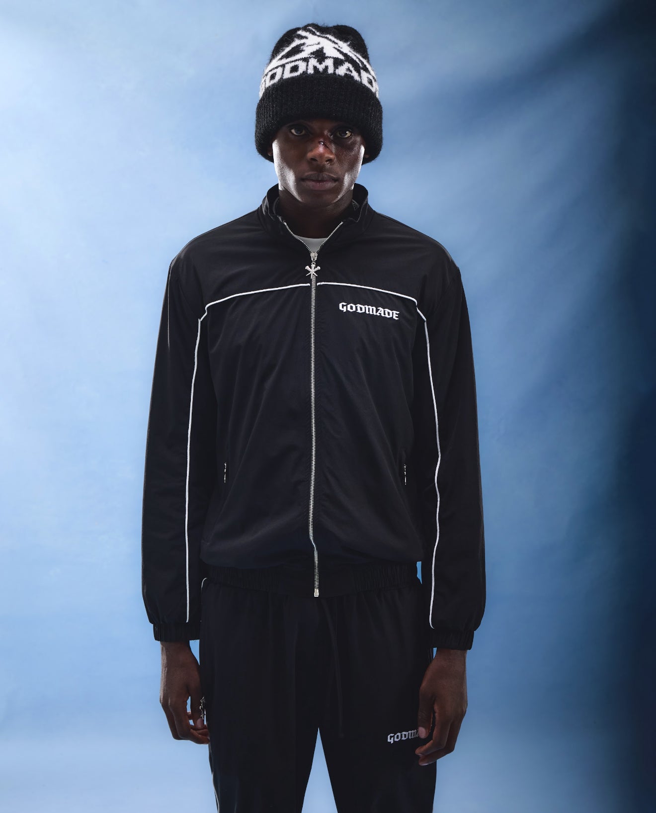 GRAIL - BLACK TRACK JACKET – Godmade Clo