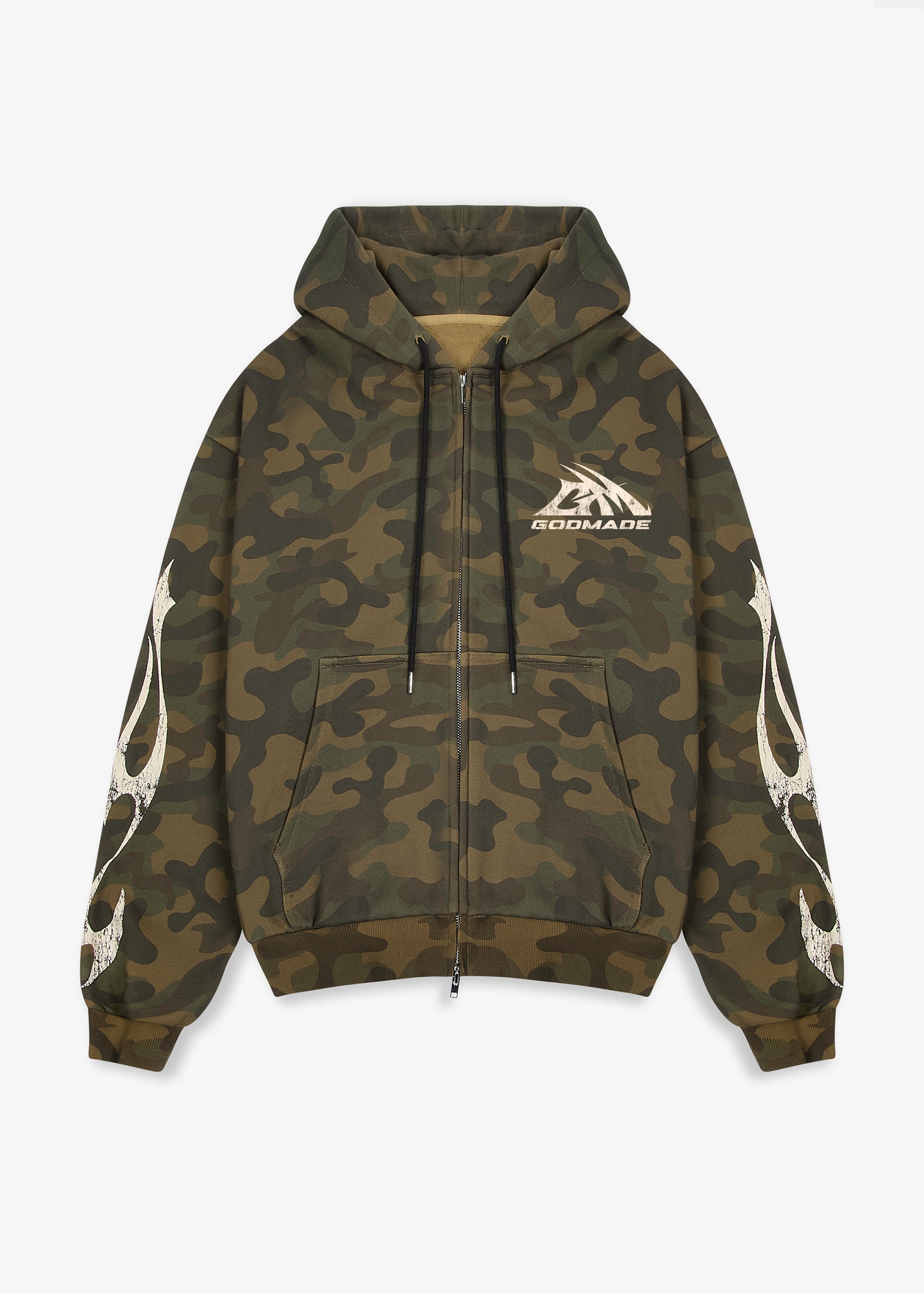 MILITARY CAMO - ZIP HOODIE – Godmade Clo