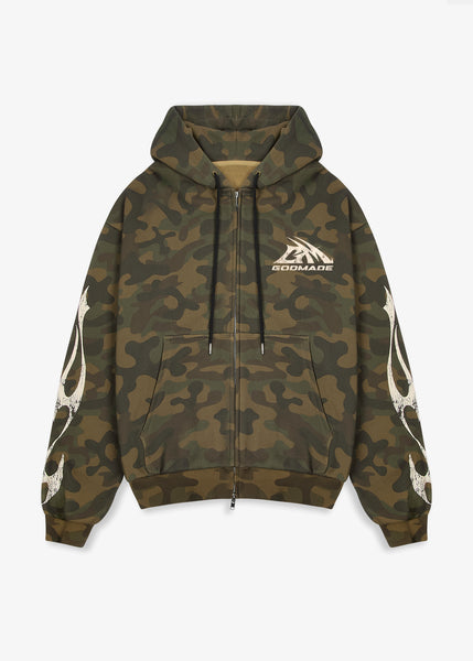 MILITARY CAMO - ZIP HOODIE – Godmade Clo