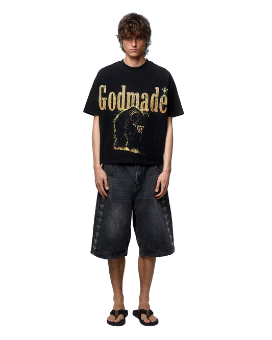 GM JORTS WASHED BLACK