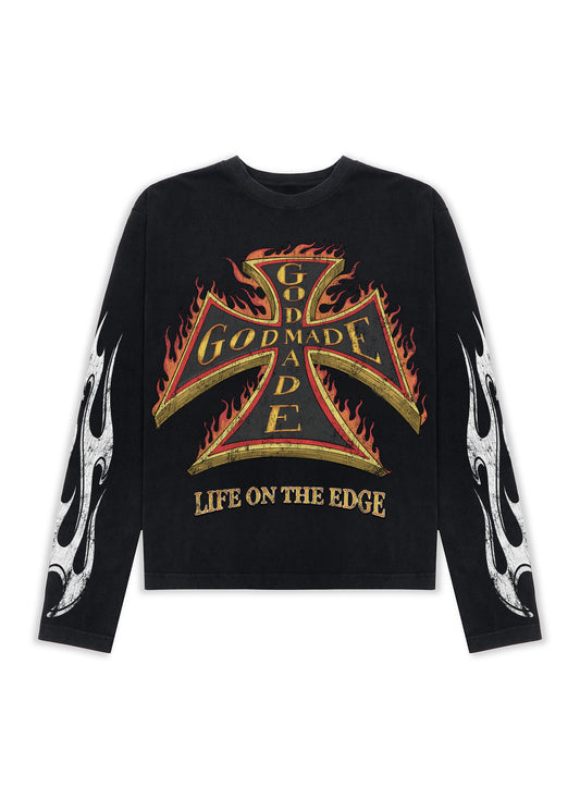 IGNITION LONGSLEEVE - WASHED BLACK