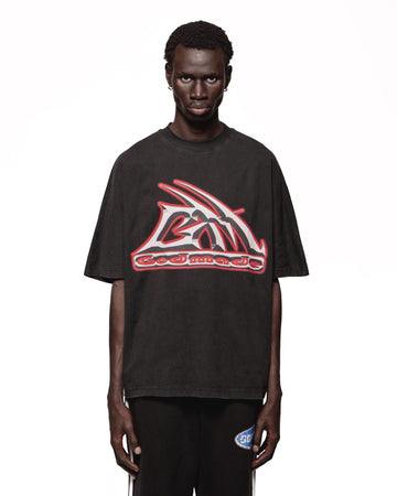 METALLIC GM T-SHIRT - WASHED BLACK
