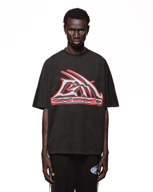 METALLIC GM T-SHIRT - WASHED BLACK