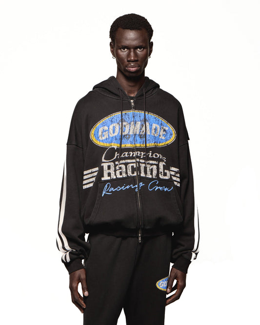 NITRO ZIP HOODIE - WASHED BLACK