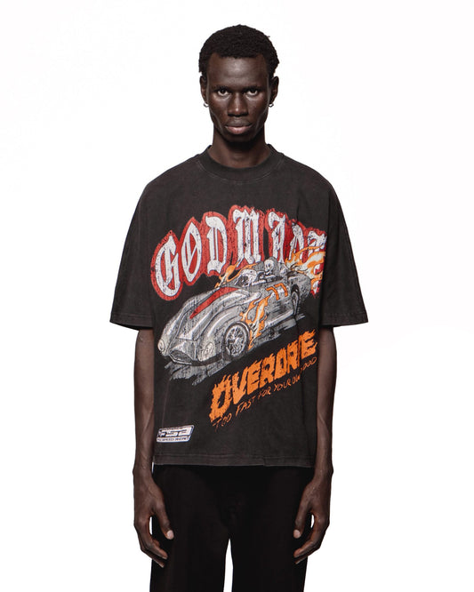 OVERDRIVE T-SHIRT - WASHED BLACK