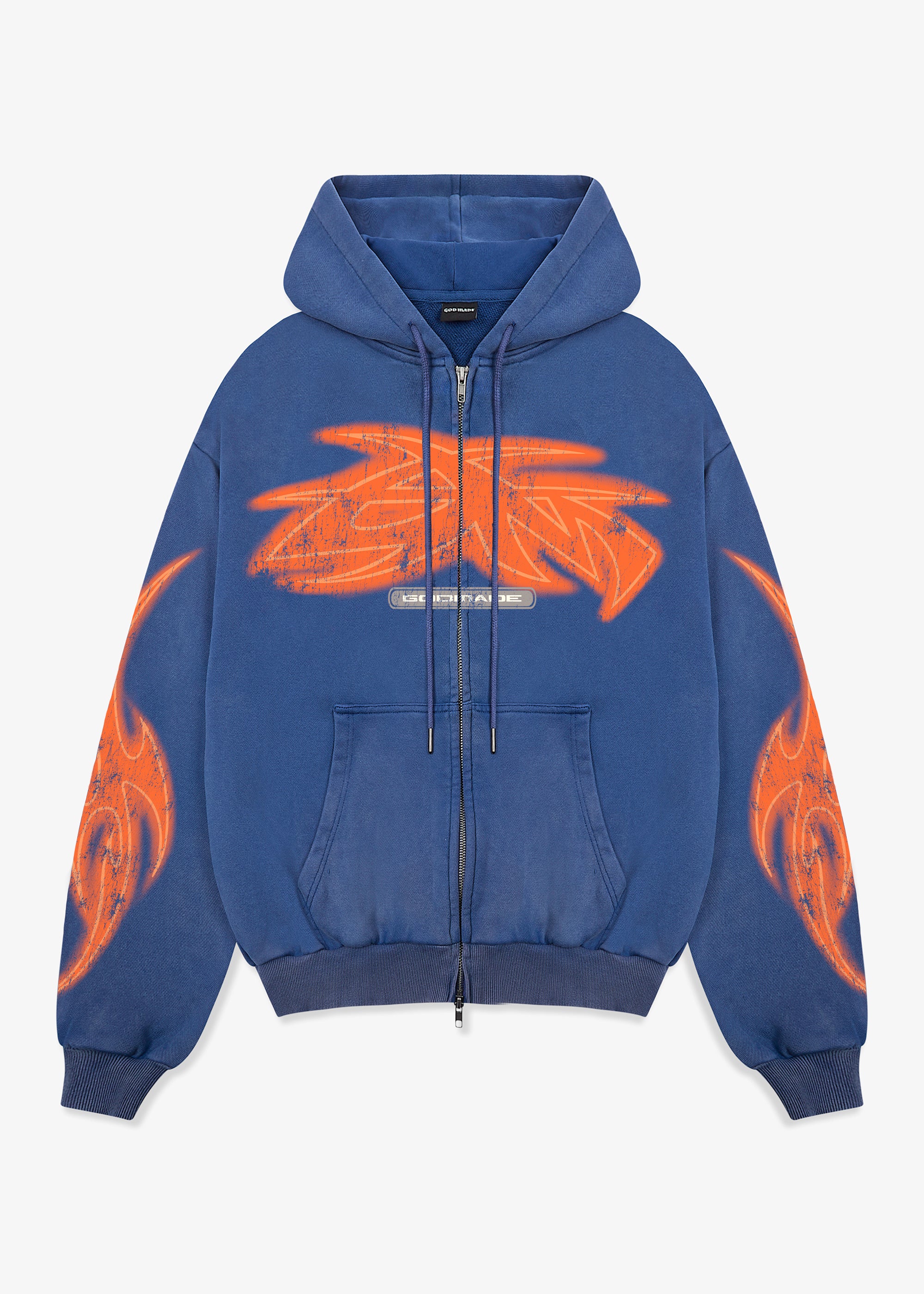 【即完売品】ViViD Zip Hoodie サイズXL VIVID ZIP HOODIE - WASHED BLUE – Godmade Clo