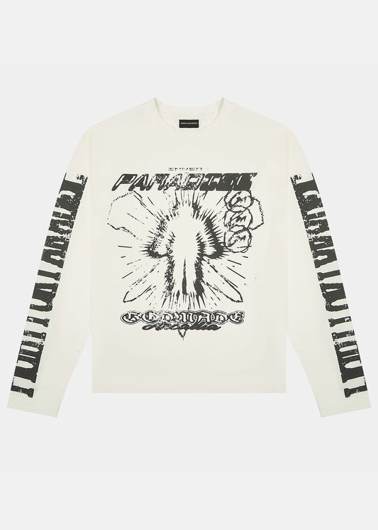 WITHIN SPIRIT GRAPHIC LONG SLEEVE - OFF-WHITE